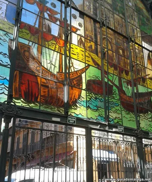 Vitraux en el Mercado de Atarazanas, Málaga.