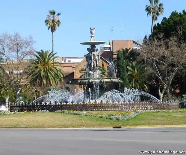 Fuente de las Tres Gracias, Ciudad de Málaga, Costa del Sol, Andalucía, España.