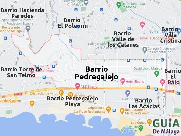 Barrio Pedregalejo, Distrito Este, Ciudad de Málaga Capital.
