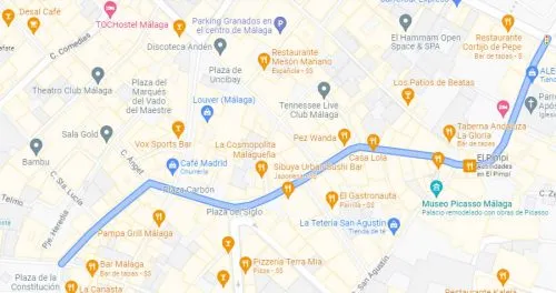 Mapa de Calle Granada